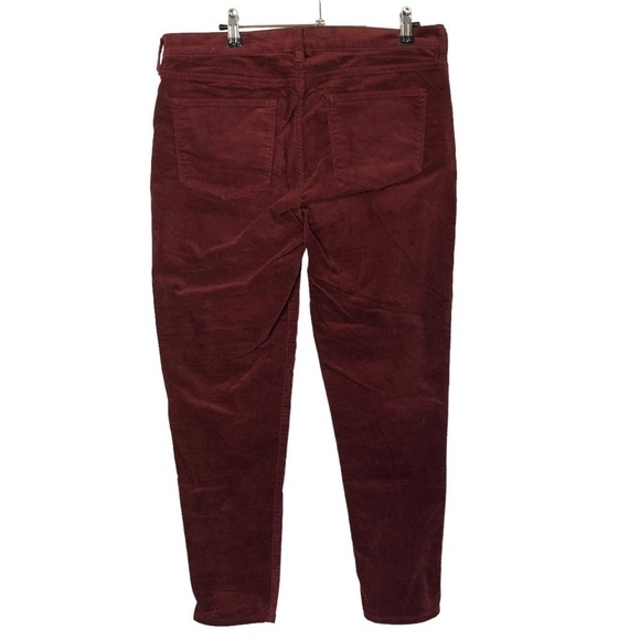 J. Crew Red Velvet High Rise Skinny Jeans 31 - Picture 3 of 4